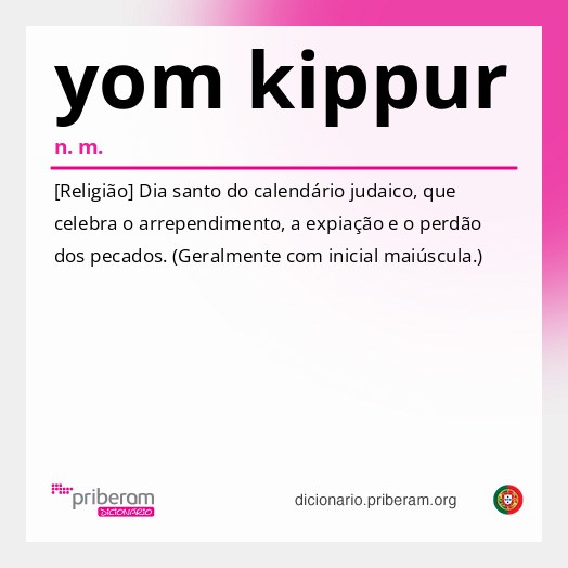 Significado de yom kippur